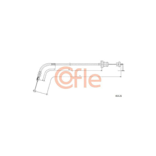 Cofle 92.413.21 Throttle Cable for Fiat Punto