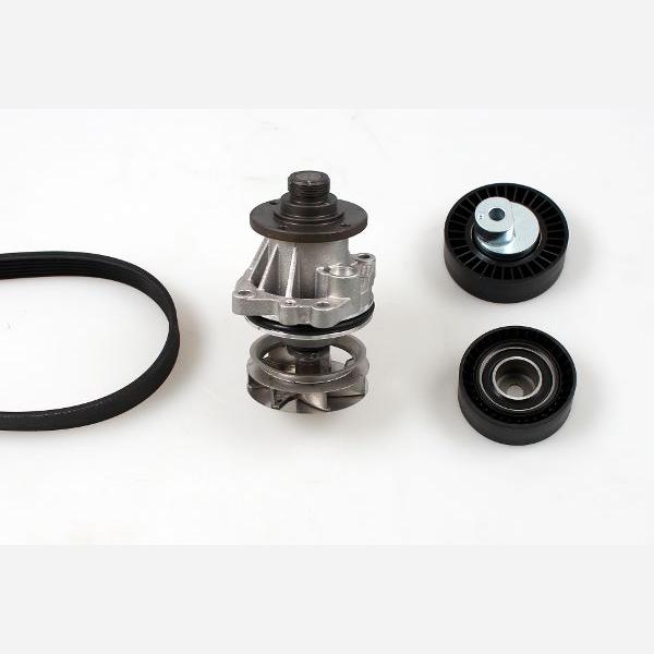 HEPU PK04720 Water Pump + V-Ribbed Belt Kit