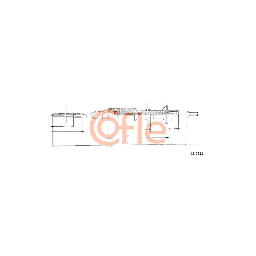 Cofle 92.11.2611 Clutch Cable for Opel Omega