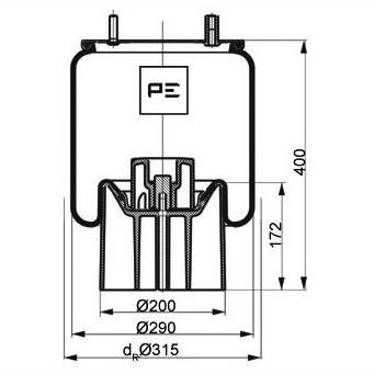 PETERS 084.219-71 Air Suspension Bellow