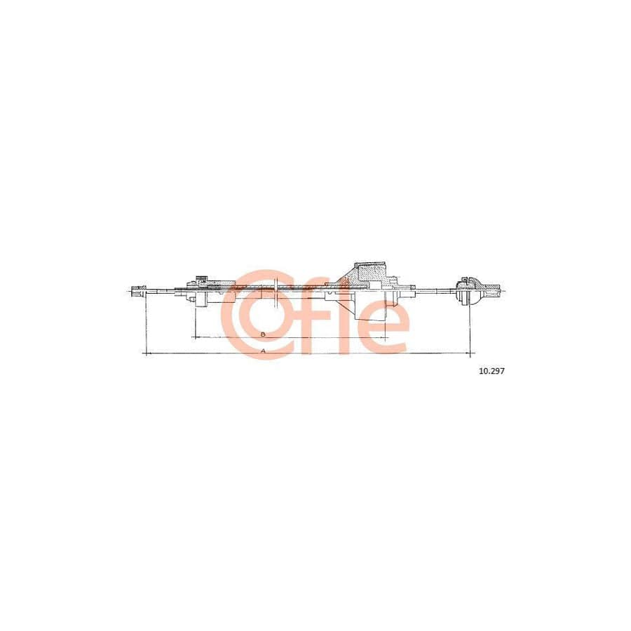 Cofle 10.297 Clutch Cable