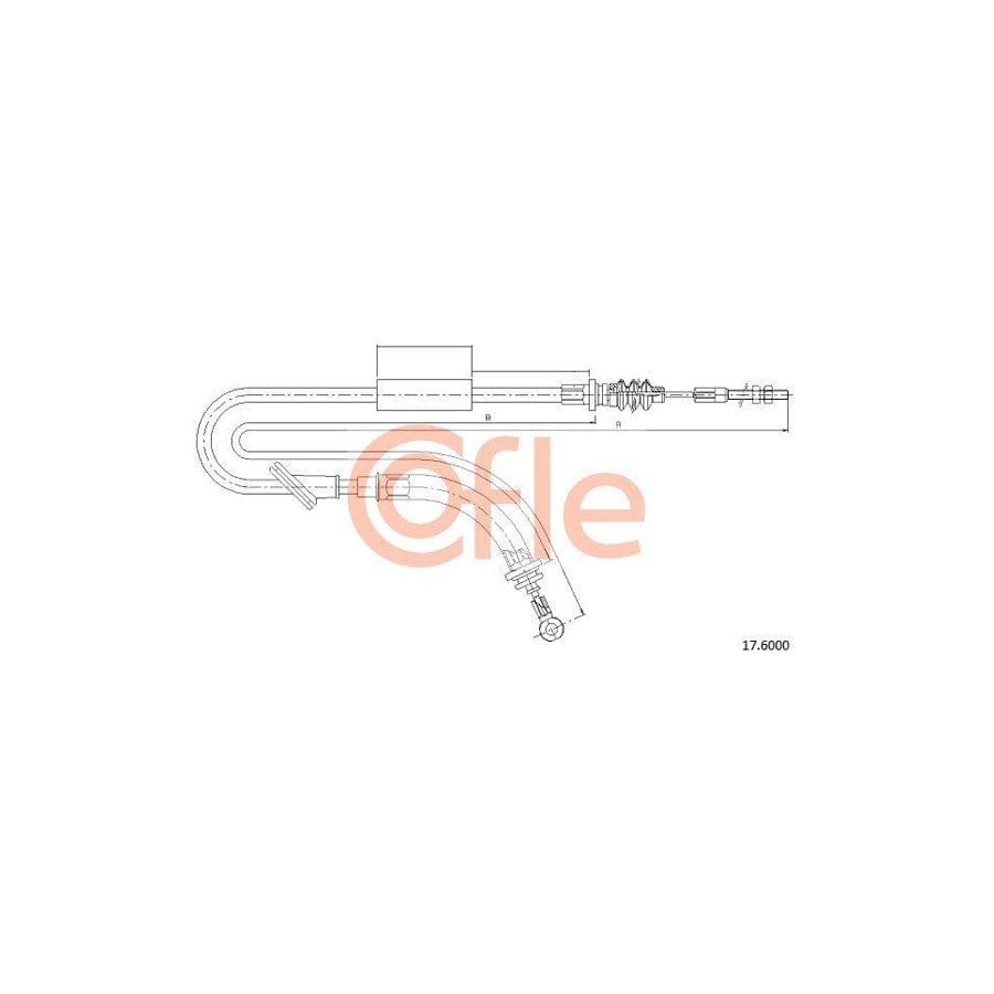Cofle 17.6000 Hand Brake Cable for KIA Sedona