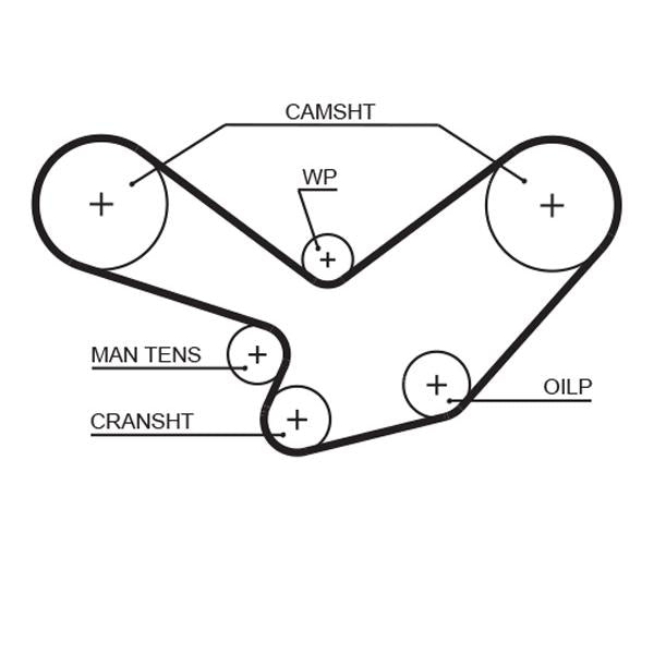 GATES GAT5096 Timing Belt