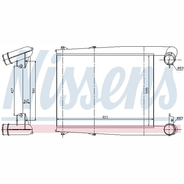 NISSENS NIS97025 Charge Air Cooler