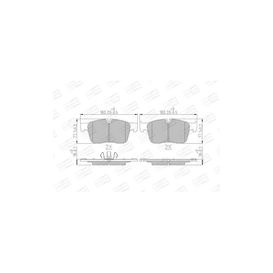 Champion 573822Ch Brake Pad Set