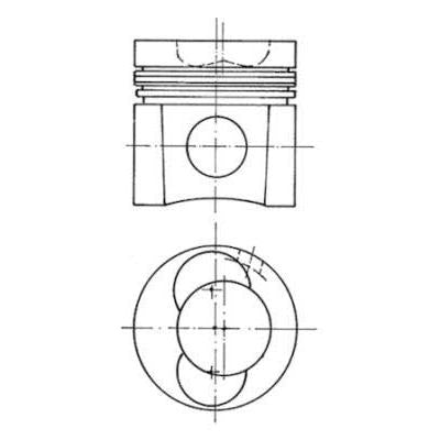 KOLBENSCHMIDT 94413600 Piston