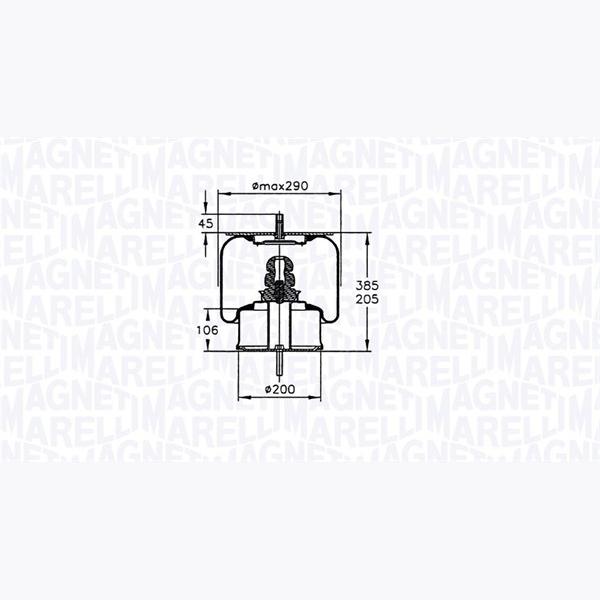 MAGNETI MARELLI 030607020151 Compressed-Air System Air Tank