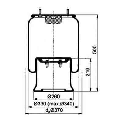 PETERS 084.194-72 Air Suspension Bellow