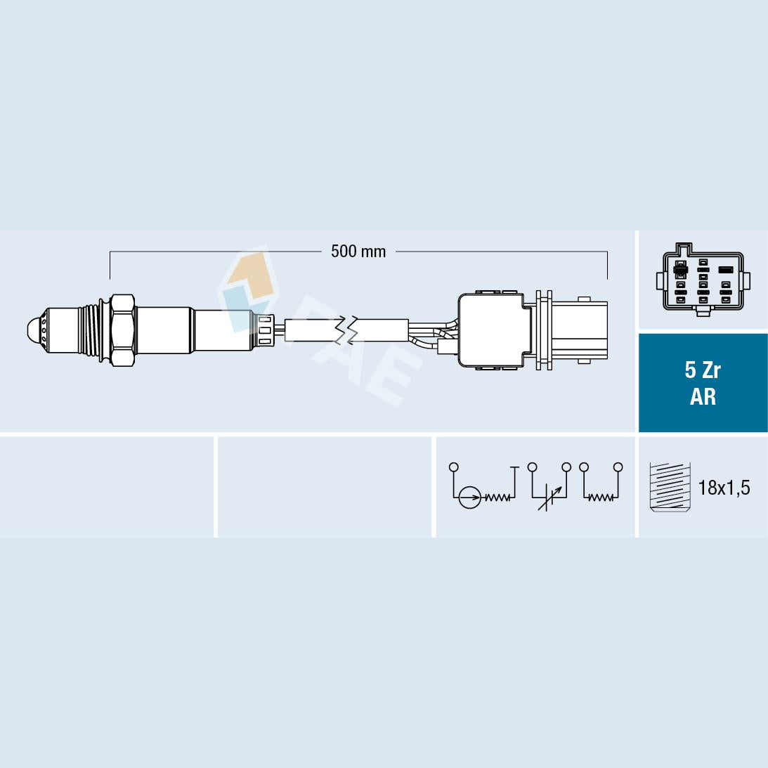 FAE AE75018 Lambda Sensor