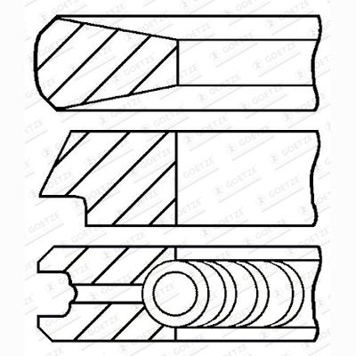 GOETZE 08-424008-00 Piston Ring Kit