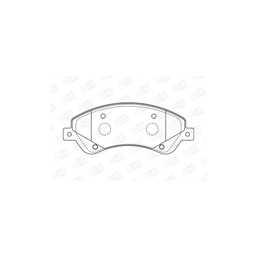 Champion 573276Ch Brake Pad Set for Ford Transit