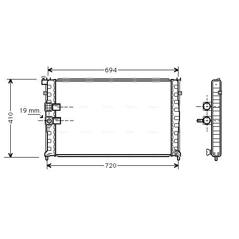 AVA COOLING PEA2177AVA Engine Radiator