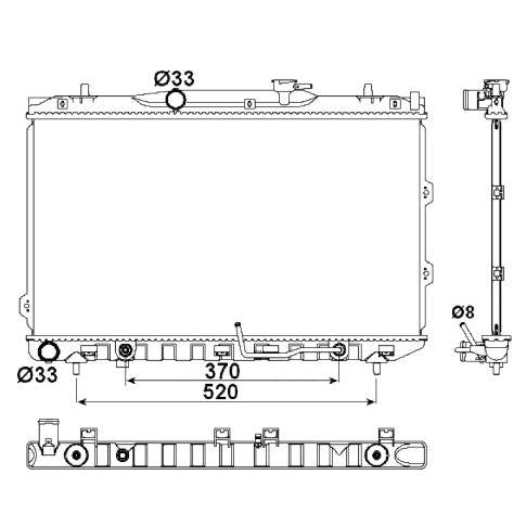 NRF NRF53162 Engine Radiator