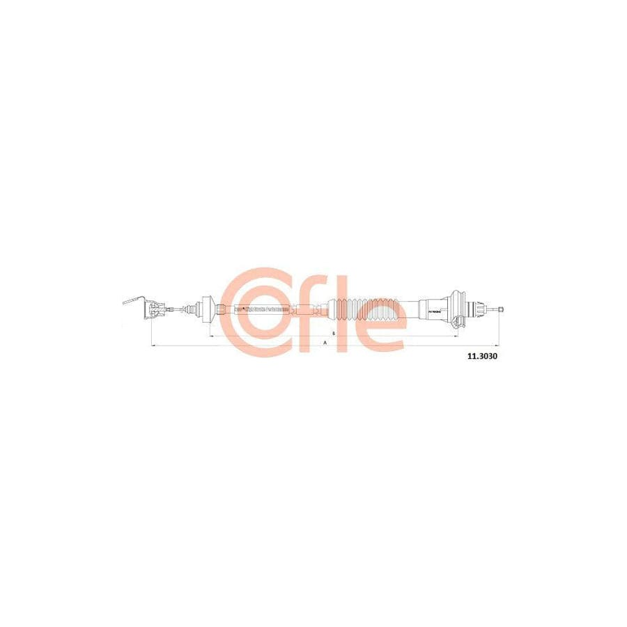 Cofle 11.3011 Clutch Cable for Peugeot 106