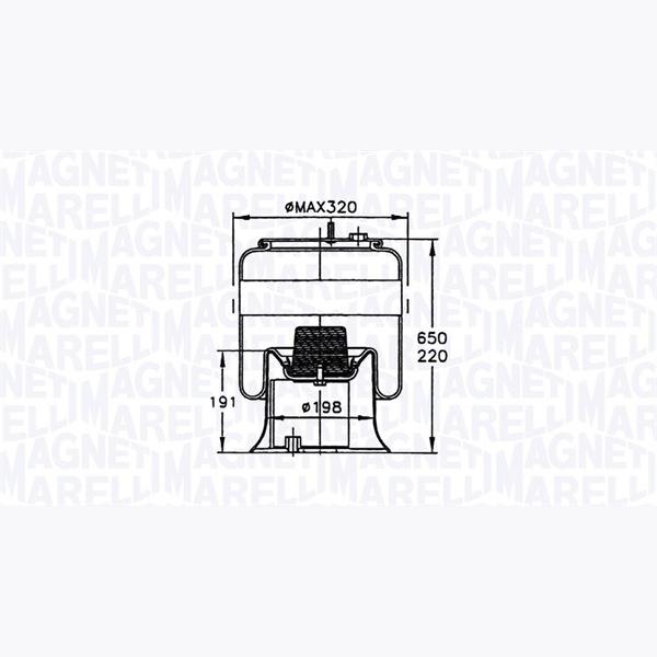 MAGNETI MARELLI 030607020117 Compressed-Air System Air Tank