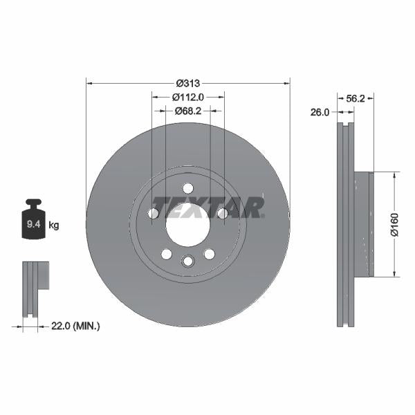 AUTOFREN SEINSA D7-098C Brake Caliper Guide Sleeve Kit