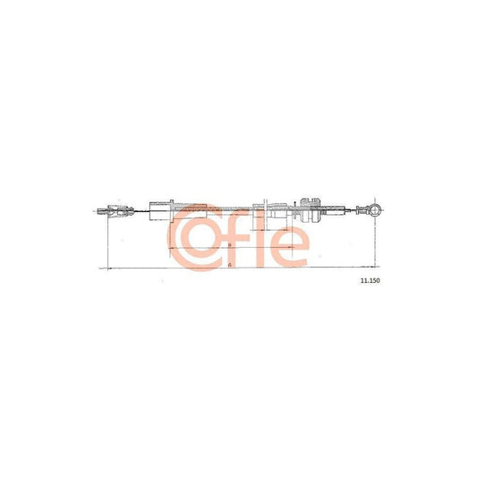 Cofle 92.11.150 Throttle Cable for Opel Vectra