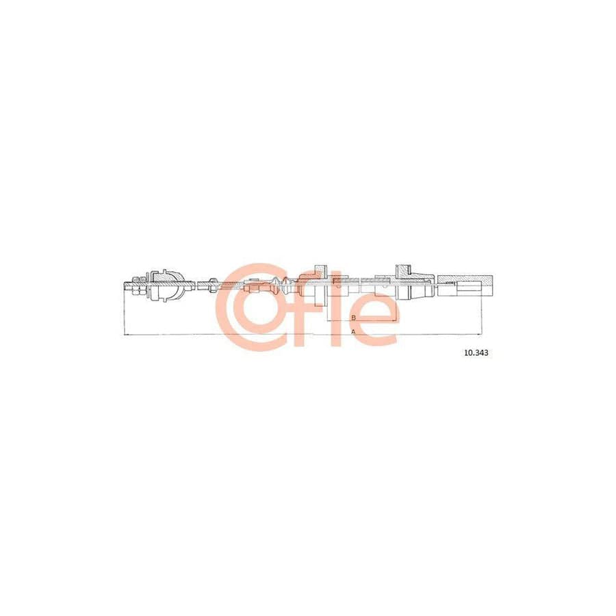 Cofle 10.343 Clutch Cable for VW Polo