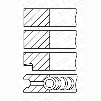 GOETZE 08-527600-00 Piston Ring Kit