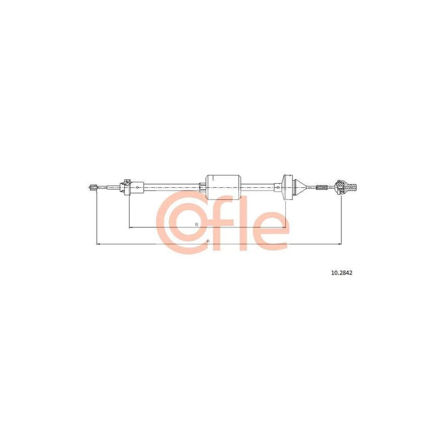 Cofle 10.2842 Clutch Cable for Renault Clio