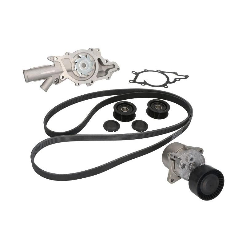 HEPU PK15380 Water Pump + V-Ribbed Belt Kit
