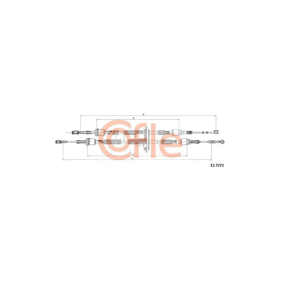 Cofle 92.12.7272 Cable, Manual Transmission for Fiat 500 Hatchback (312)