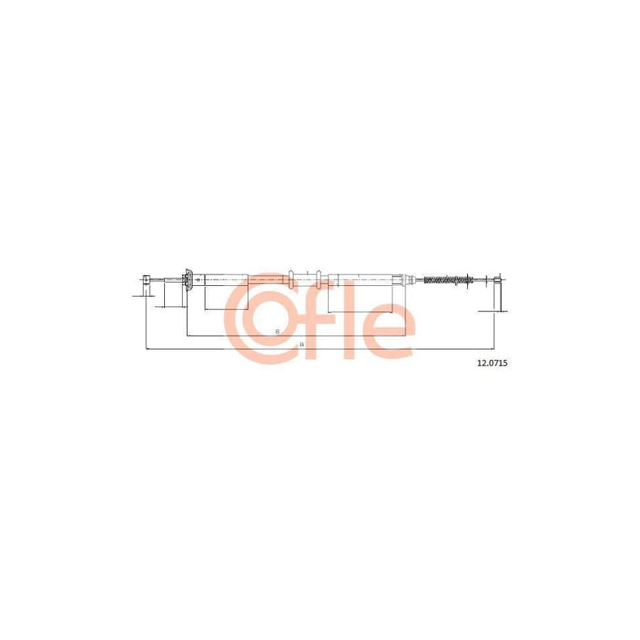 Cofle 92.12.0715 Hand Brake Cable