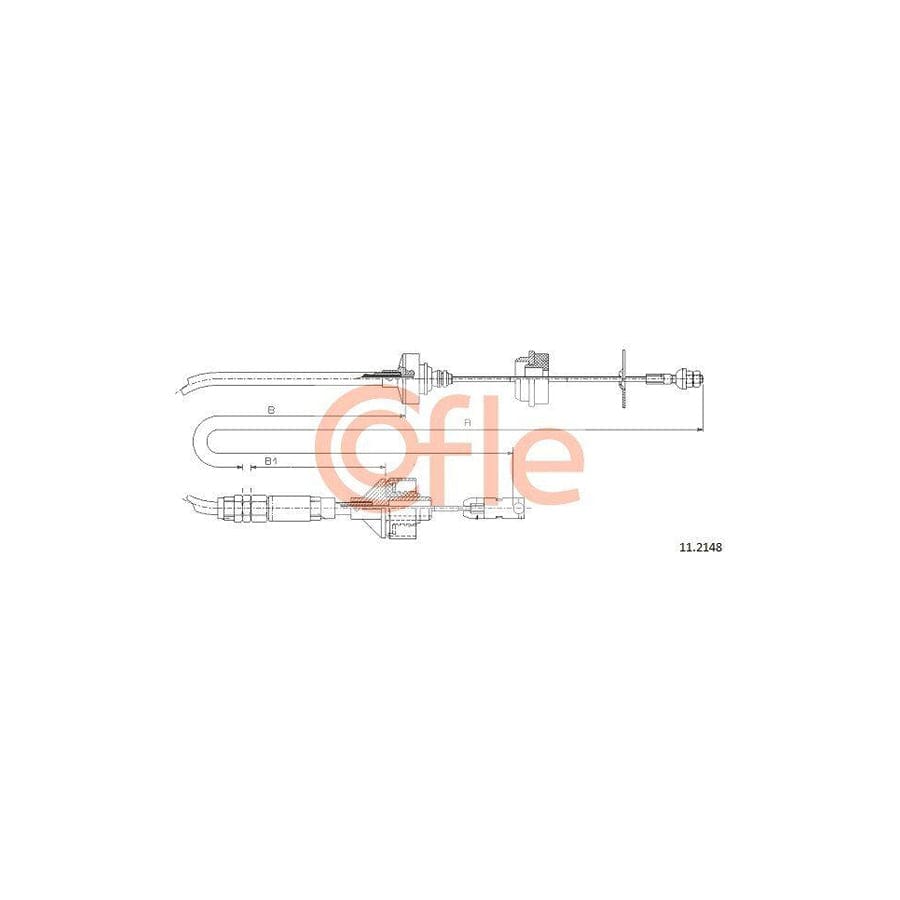 Cofle 92.11.2148 Clutch Cable for Citroen Xsara