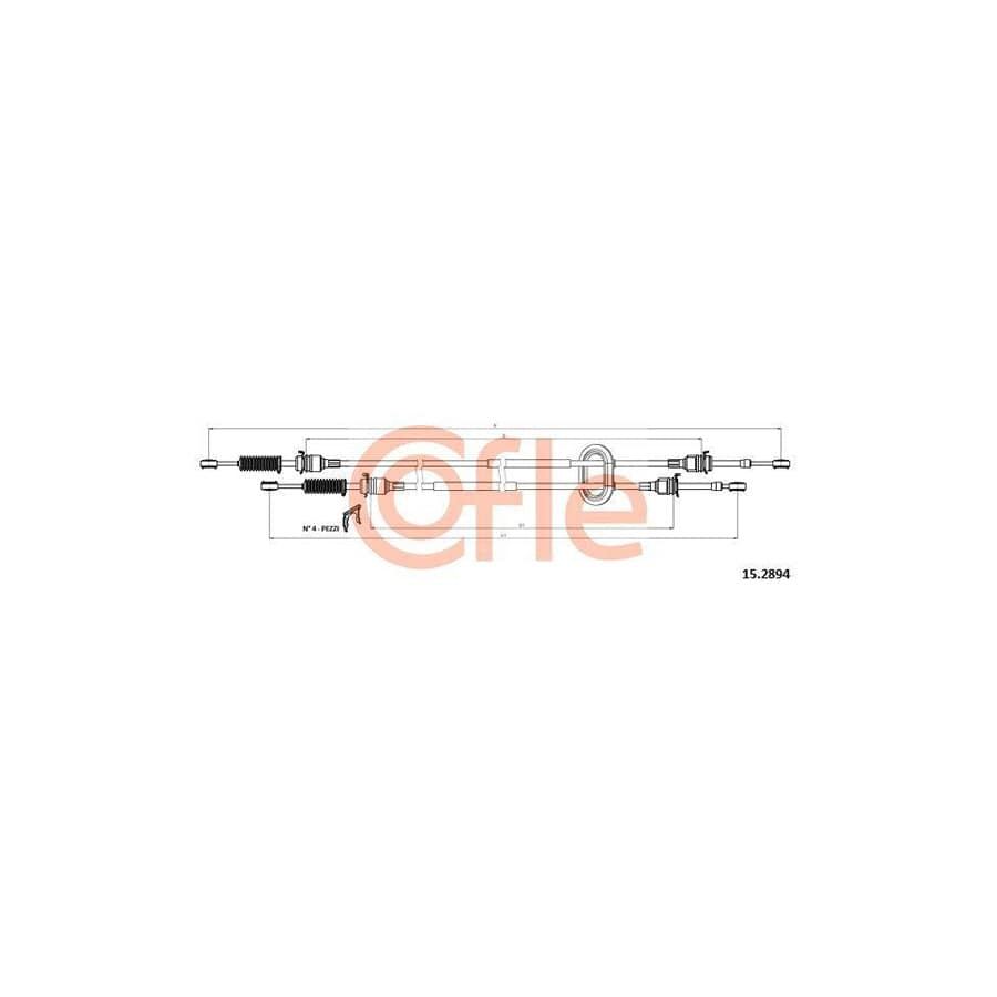 Cofle 15.1035 Clutch Cable for Citroen Zx Hatchback (N2)