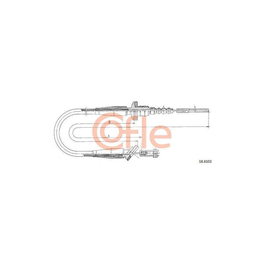 Cofle 18.6102 Clutch Cable for Suzuki Swift II Hatchback (Ea, Ma)