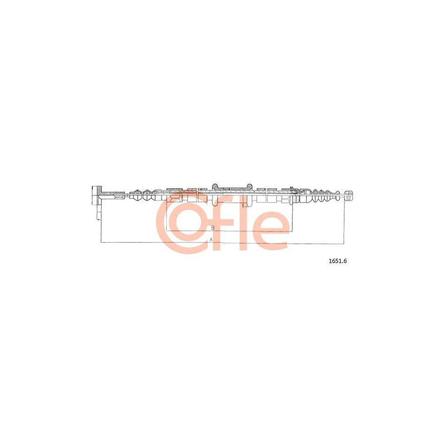 Cofle 15.2085 Clutch Cable for Ford Escort