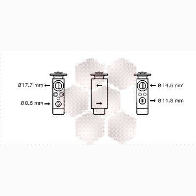 VAN WEZEL WEZ74001048 Air Conditioning Expansion Valve
