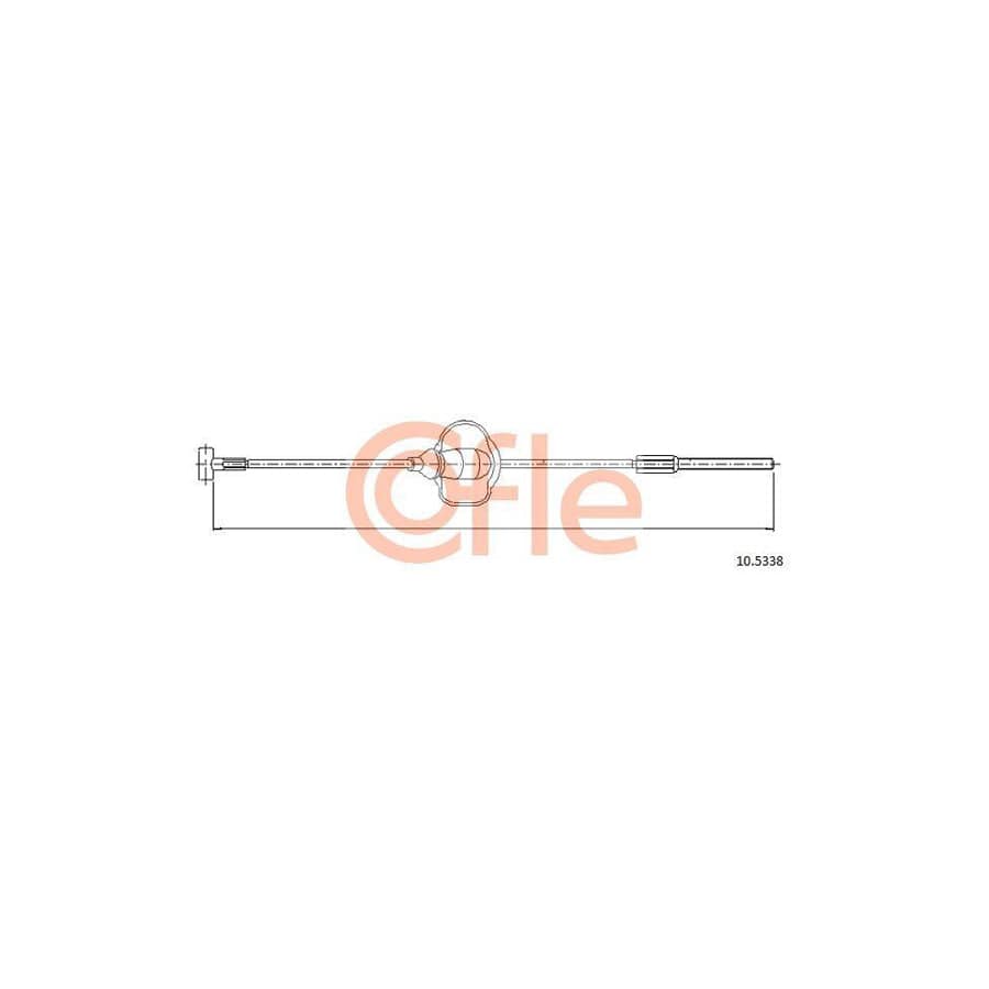 Cofle 10.5338 Hand Brake Cable for Ford Transit Connect Mk1 Van