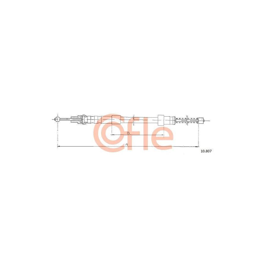 Cofle 10.807 Hand Brake Cable
