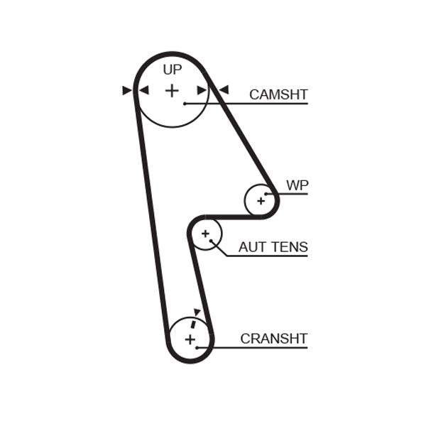 GATES GATT312RB Timing Belt