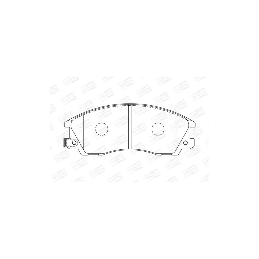 Champion 572540Ch Brake Pad Set for Hyundai Terracan
