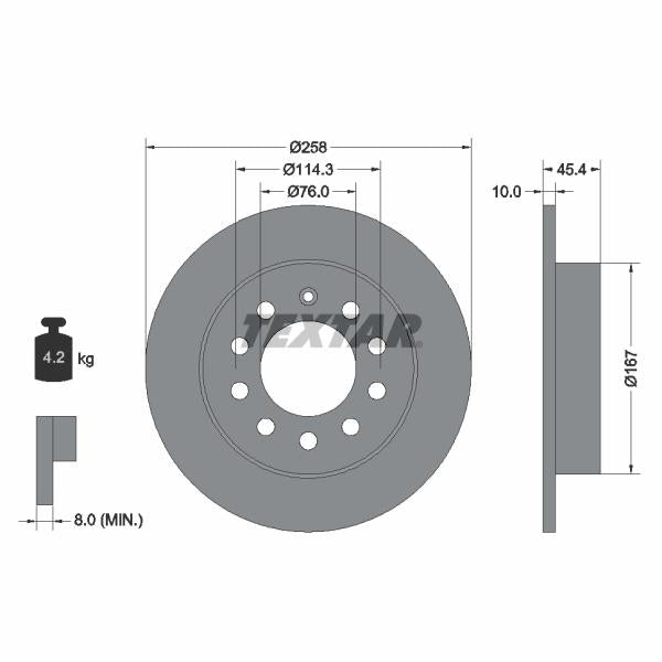 AUGER AUG55365 Disc Brake Caliper Repair Kit