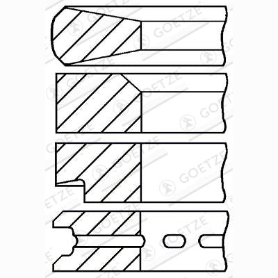 GOETZE 08-781600-00 Piston Ring Kit