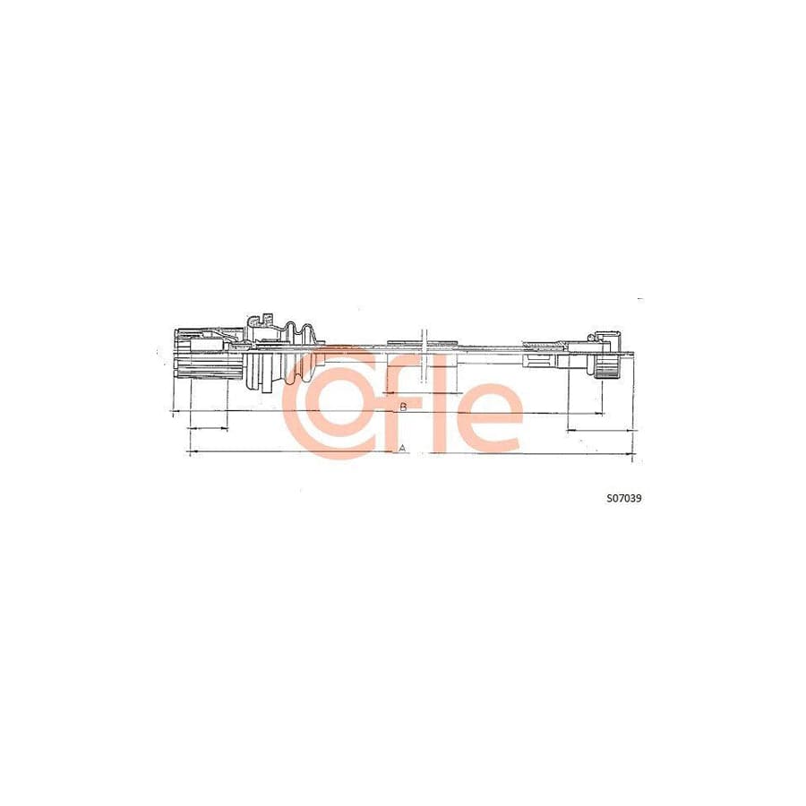 Cofle S07039 Speedometer Cable for Fiat Uno Hatchback (146)