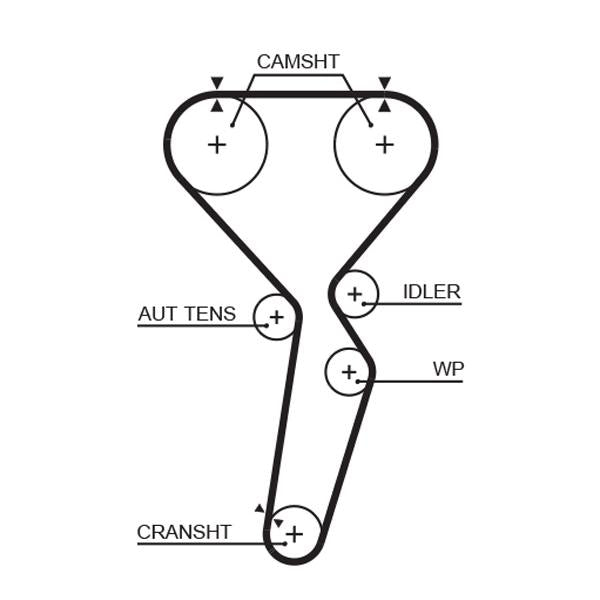 GATES GAT5585XS Timing Belt
