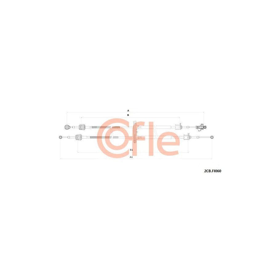 Cofle 92.2Cb.Fi060 Cable, Manual Transmission for Fiat Ducato