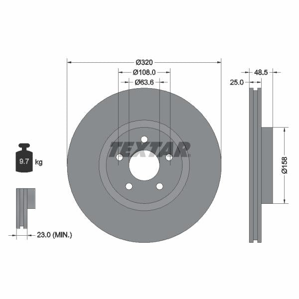 AUTOFREN SEINSA D4-1726 Disc Brake Caliper Repair Kit