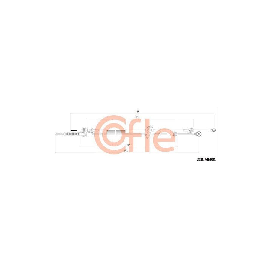 Cofle 92.2Cb.Me001 Cable, Manual Transmission