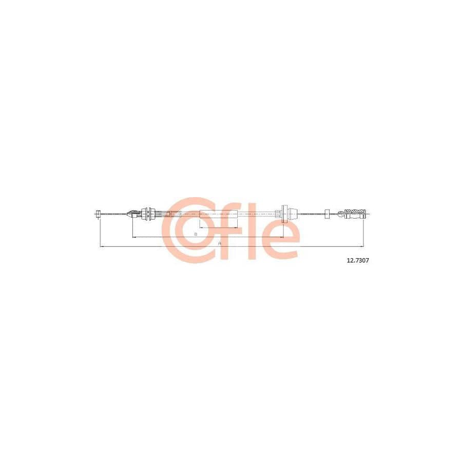 Cofle 92.12.7307 Throttle Cable for Fiat Seicento / 600 Hatchback (187)