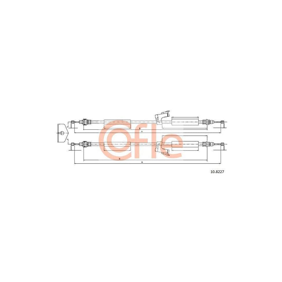 Cofle 92.10.8227 Hand Brake Cable