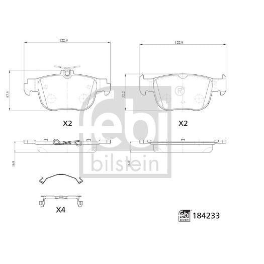 SBP BRK-015 Disc Brake Caliper Repair Kit