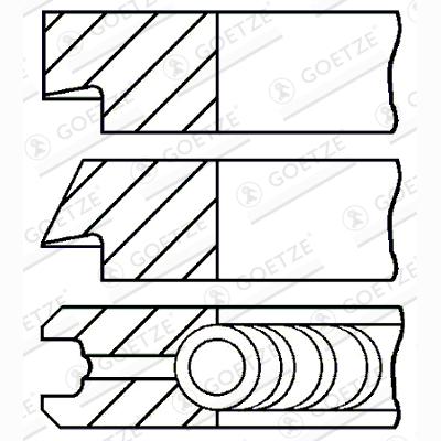 GOETZE 08-438306-00 Piston Ring Kit