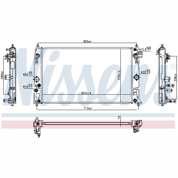 NISSENS NIS606858 Engine Radiator