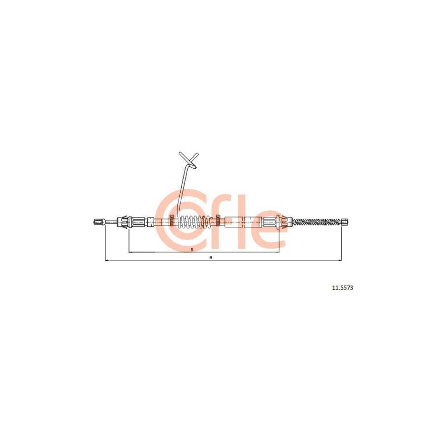 Cofle 92.11.5573 Hand Brake Cable for Ford Transit