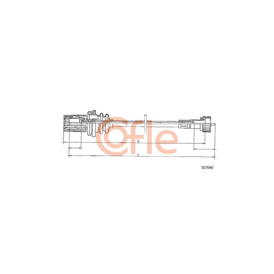 Cofle S07040 Speedometer Cable for Fiat Uno